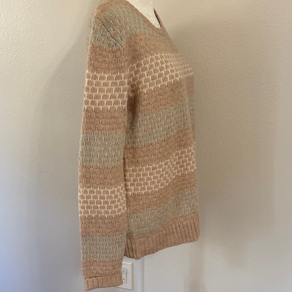 J. Crew Tan Striped Sweater - Picture 7 of 7